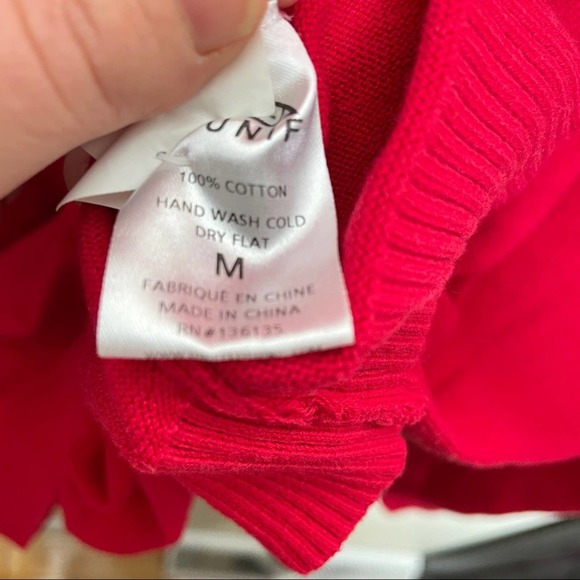 UNIF Riley Ringer Sweater Red {WW39} - Picture 5 of 6